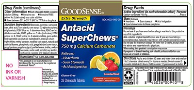 GoodSense Assorted Fruit Antacids 32ct 60001799 6-30-2021.jpg GoodSense Fruit Antacid Chews 32ct - GoodSense Assorted Fruit Antacids 32ct 60001799 6 30 2021